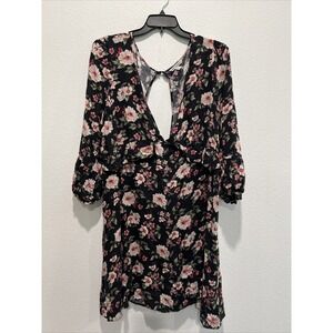 Women's American eagle Black Floral Dress Size 2XL
